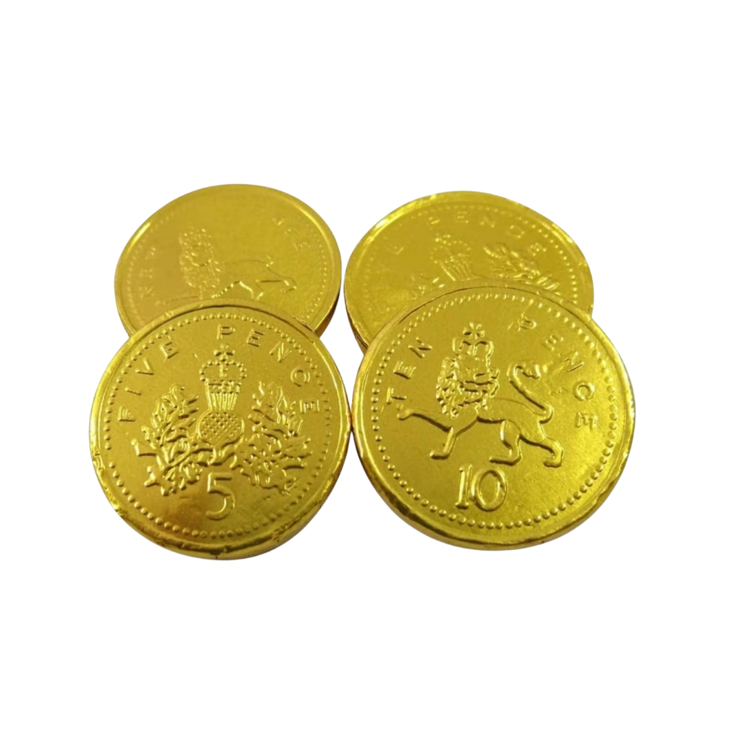 Milk Chocolate Gold Sterling Coins