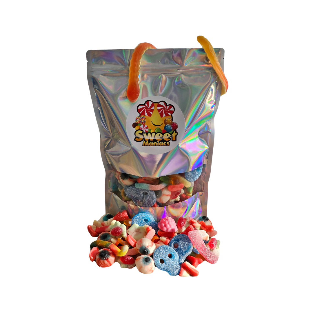 1Kg Maniacs Spooky Fizzy/Gummie Mix Pouch