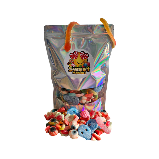 1Kg Maniacs Spooky Fizzy/Gummie Mix Pouch