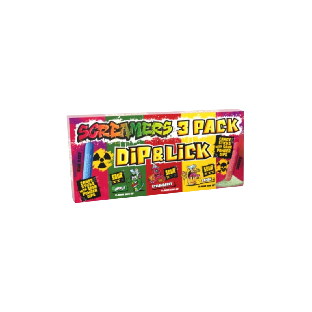 Zed Candy Screamers Dip & Lick 3 Pack