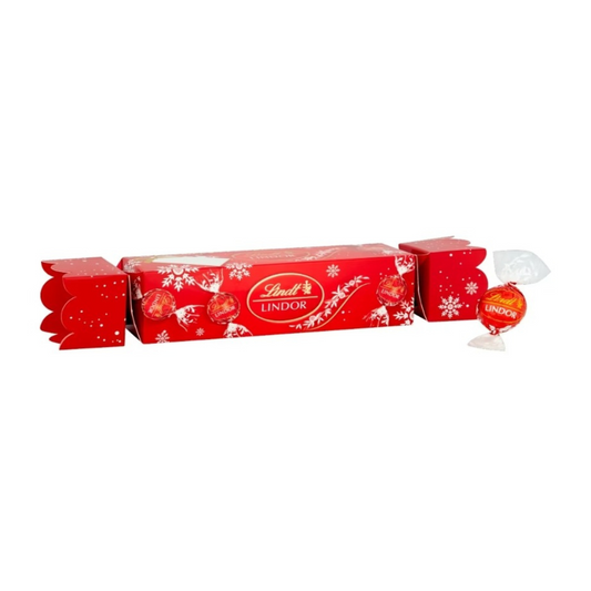 Lindt Lindor Milk Chocolate Christmas Cracker 100g