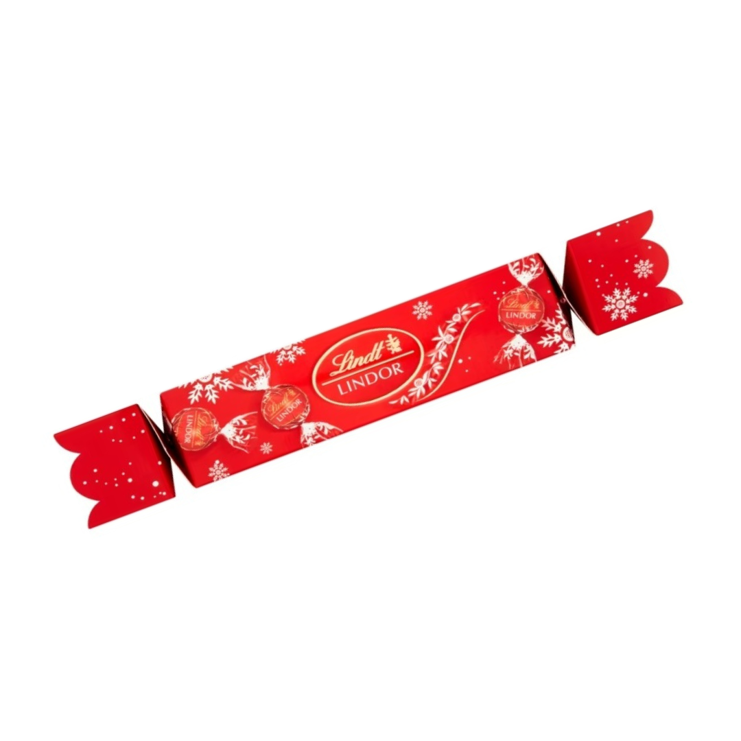 Lindt Lindor Milk Chocolate Christmas Cracker 100g