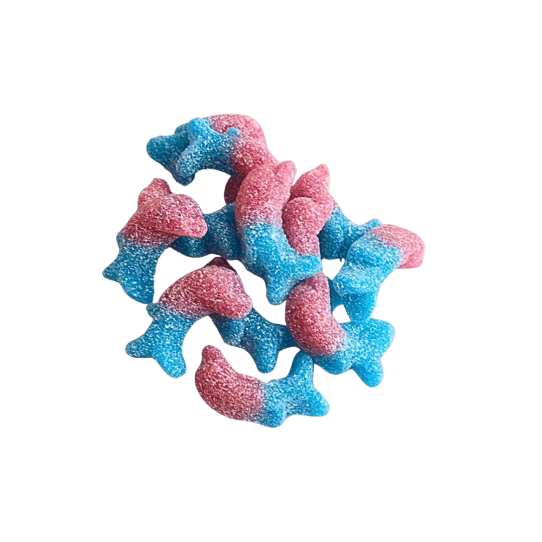 Vegan Fizzy Bubblegum Dolphins