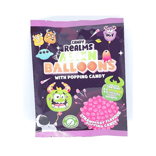 Candy Realms Aliens Popping Candy With Balloons